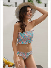 Load image into Gallery viewer, Two-piece Printed Bikini Split Sexy Low Waist Slimming Swimsuit
