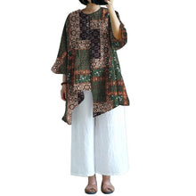 Load image into Gallery viewer, Loose Round Neck Irregularity Seven-Point Sleeve T-Shirt Top
