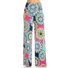 Load image into Gallery viewer, Bohemian Printed Wide Waist Casual Comfortable Wide Leg Yoga Pants
