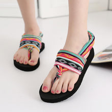 Load image into Gallery viewer, Bohemian Wrapped Flip-Flops Women Slippers Flat-bottomed Fashion Wear Non-slip Beach Shoes
