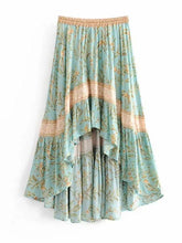 Load image into Gallery viewer, Bohemian Retro Print Big Swing Skirt Beach Skirt
