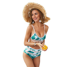 Load image into Gallery viewer, Tassel Stitching Two-piece Swimsuit Bikini
