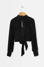 Load image into Gallery viewer, Solid Color Long Sleeve Backless Sweater
