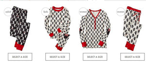 Family Christmas pajams printing set Xmas family suit -5