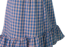 Load image into Gallery viewer, Plaid Irregular High Waist Casual Beach Skirt
