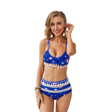 Load image into Gallery viewer, Tassel Stitching Two-piece Swimsuit Bikini
