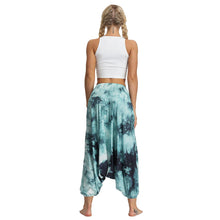 Load image into Gallery viewer, Dyed digital printed women&#39;s sports yoga pants large size loose-fitting lantern dance pants.
