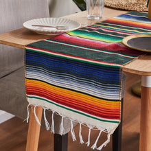 Load image into Gallery viewer, Mexican style party tablecloth table flag tassel woven tablecloth
