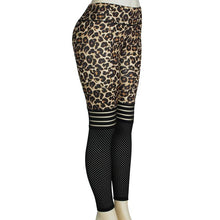 Load image into Gallery viewer, Spot supply cross-border Amazon explosions leopard texture breathable slim yoga pants pants
