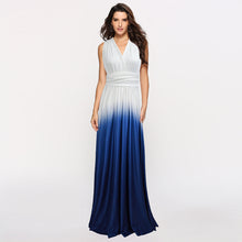 Load image into Gallery viewer, Cross halter sexy strappy gradient dress
