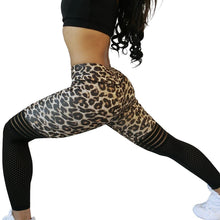 Load image into Gallery viewer, Spot supply cross-border Amazon explosions leopard texture breathable slim yoga pants pants
