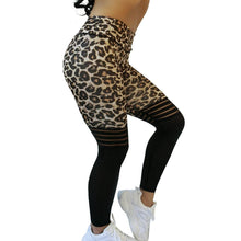 Load image into Gallery viewer, Spot supply cross-border Amazon explosions leopard texture breathable slim yoga pants pants
