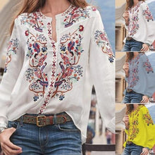 Load image into Gallery viewer, Summer Printed Long-sleeved Women&#39;s Shirt
