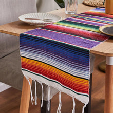Load image into Gallery viewer, Mexican style party tablecloth table flag tassel woven tablecloth
