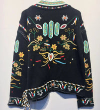 Load image into Gallery viewer, Retro Heavy Industry Embroidery Embroidery National Wind Loose Pullover Lazy Wind Sweater Women
