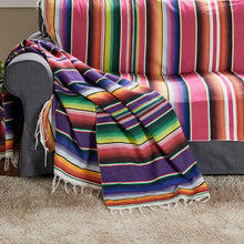Load image into Gallery viewer, Mexican style party tablecloth table flag tassel woven tablecloth
