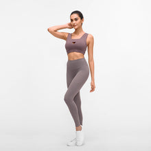 Load image into Gallery viewer, Yoga pants women without embarrassment line high waist lift hip elastic fitness exercise nine-point pants
