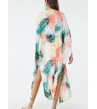 Load image into Gallery viewer, Cotton Color Leaf Printing Vacation Beach Cover Up

