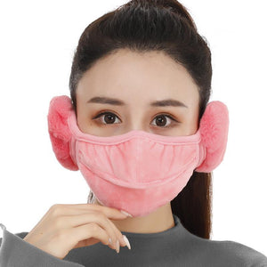 Winter Dust-proof Warm and Cold-proof Female Earmuffs Cover The Riding Opening The Nose Is Exposed Breathable Ears