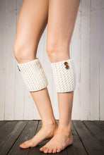 Load image into Gallery viewer, Boot cuff thick short-sleeved thick thick bamboo knit wool yarn socks - 13
