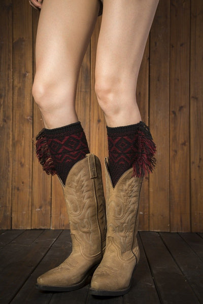 Leg warmers knit imitation wool boots wool leggings short paragraph introverted solid color feather yarn socks - 2