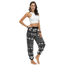 Load image into Gallery viewer, Ethnic print casual loose straight harem pants sports yoga pants
