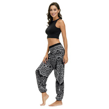 Load image into Gallery viewer, Ethnic print casual loose straight harem pants sports yoga pants
