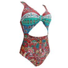 Load image into Gallery viewer, New Female Retro Style Triangle One-piece Swimsuit
