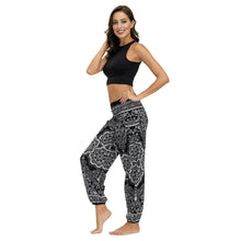 Load image into Gallery viewer, Ethnic print casual loose straight harem pants sports yoga pants
