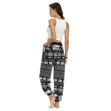 Load image into Gallery viewer, Ethnic print casual loose straight harem pants sports yoga pants
