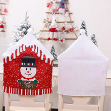 Load image into Gallery viewer, Christmas big hat chair cover home decoration cartoon old man snowman stool cover
