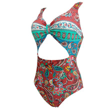 Load image into Gallery viewer, New Female Retro Style Triangle One-piece Swimsuit
