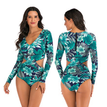 Load image into Gallery viewer, Long-sleeved Surf Suit Sunscreen Women&#39;s Swimsuit Hot Spring Diving Suit Sexy Swimsuit
