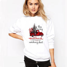 Load image into Gallery viewer, Printed round neck long sleeve sweater
