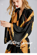 Load image into Gallery viewer, New style pajamas women's spring and summer Nightgown medium length plus size bathrobe morning gown household clothes
