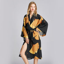 Load image into Gallery viewer, New style pajamas women's spring and summer Nightgown medium length plus size bathrobe morning gown household clothes
