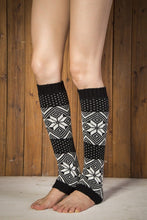 Load image into Gallery viewer, Boot cuff thick short-sleeved thick thick bamboo knit wool yarn socks - 14
