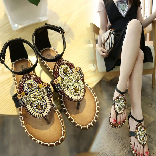 2018 Bohemia Summer Beach Flat Sandals
