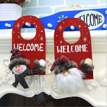 Load image into Gallery viewer, Santa Deer Pattern Door Decor for House Bar Christmas Decoration

