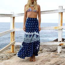 Load image into Gallery viewer, Casual vacation style Bohemian seaside split skirts 3 color
