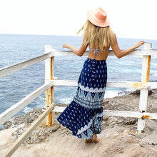 Load image into Gallery viewer, Casual vacation style Bohemian seaside split skirts 3 color
