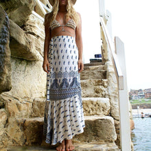 Load image into Gallery viewer, Casual vacation style Bohemian seaside split skirts 3 color
