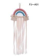 Load image into Gallery viewer, Woven Rainbow Children's Hairpin Hair Accessories Storage Belt Wall-mounted Headwear Finishing Belt Organizer
