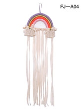 Load image into Gallery viewer, Woven Rainbow Children's Hairpin Hair Accessories Storage Belt Wall-mounted Headwear Finishing Belt Organizer

