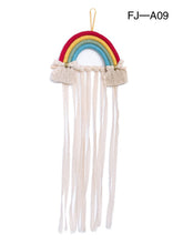 Load image into Gallery viewer, Woven Rainbow Children's Hairpin Hair Accessories Storage Belt Wall-mounted Headwear Finishing Belt Organizer
