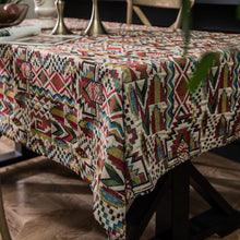 Load image into Gallery viewer, Geometry Bohemian Style Linen Double-sided Pattern Thick Tablecloth
