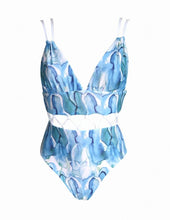 Load image into Gallery viewer, New Multicolor Printed Hollow One-piece Swimsuit
