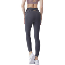 Load image into Gallery viewer, Peach hip cross high waist yoga pants hip-lifting elastic fitness sweatpants
