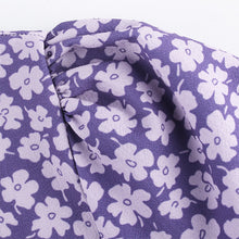 Load image into Gallery viewer, Romantic Purple Bow Girl&#39;s Wind Flowers Show Thin Versatile V-neck Dress
