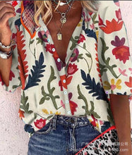 Load image into Gallery viewer, Multicolor Printing Fashion Loose Women&#39;s Shirt
